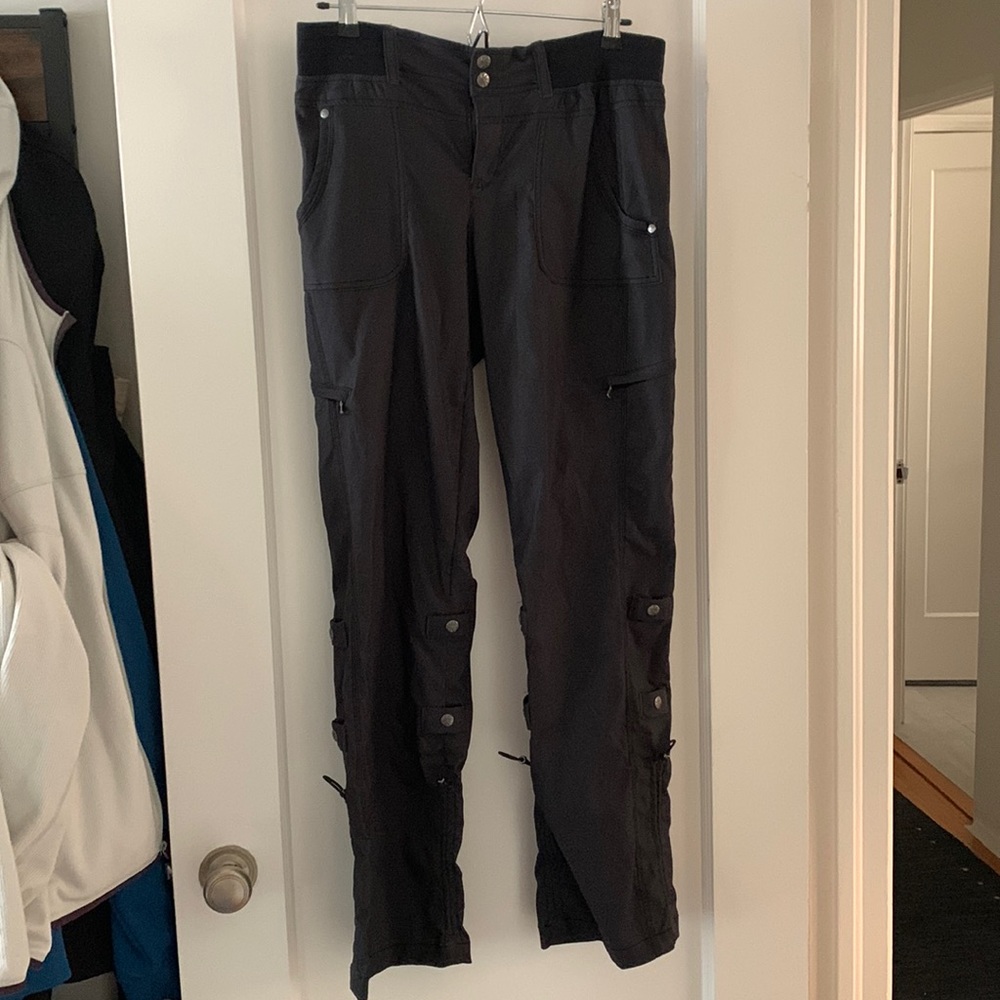 Dark Charcoal Grey Athleta Trekkies Hiking Pants